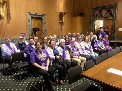 Advocates attend Senate Budget Hearing